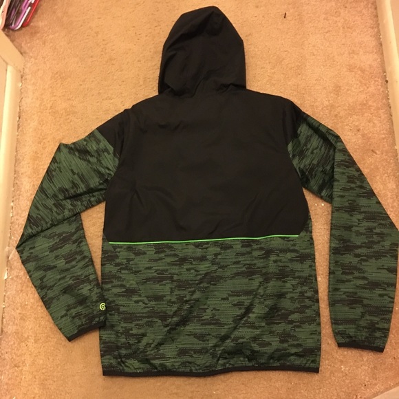 Champions Men Sweat Hoodies  Black /green - Picture 4 of 5